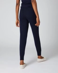 Women's Tabitha Plain Cashmere Lounge Trousers Navy Blue 10 Women's Tabitha Plain Cashmere Lounge Trousers Navy Blue -Cozy Fashion Shop AW21 NPW001651D NVY 4 abca2d5a bc23 47a6 b68f d3311f89c39f