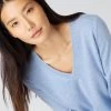 Women's Phoebe V Neck Cashmere Jumper Cornflower Blue