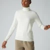 Women's Luna Roll Neck Cashmere Jumper New Ivory White -Cozy Fashion Shop AW21 NPW001867 NIV 1