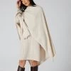 Women's Lily Lightweight Cape Ecru White -Cozy Fashion Shop AW21 NPW107579 E34 1