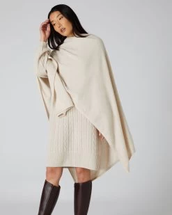 Women's Lily Lightweight Cape Ecru White