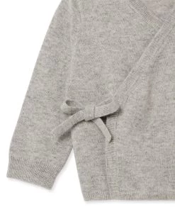 Wrap Cashmere Cardigan Fumo Grey -Cozy Fashion Shop AW22 NPC000022 F63 4