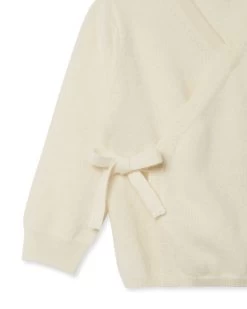 Wrap Cashmere Cardigan New Ivory White -Cozy Fashion Shop AW22 NPC000022 N68 4