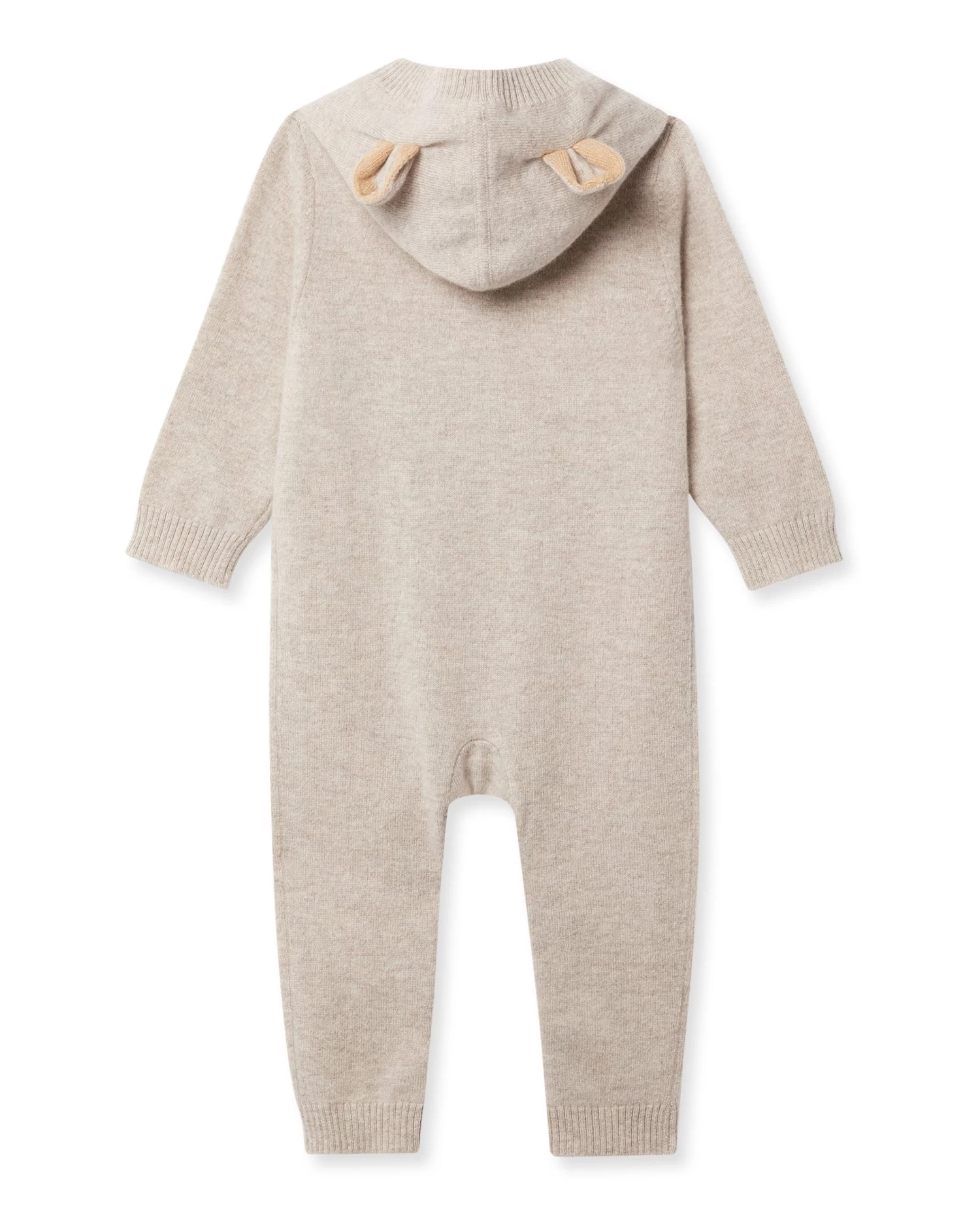 Bear Cashmere Sleepsuit Light Oatmeal Brown 4 Bear Cashmere Sleepsuit Light Oatmeal Brown - Image 2