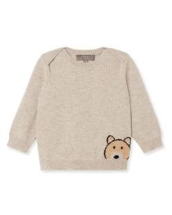 Bear Cashmere Jumper Light Oatmeal Brown