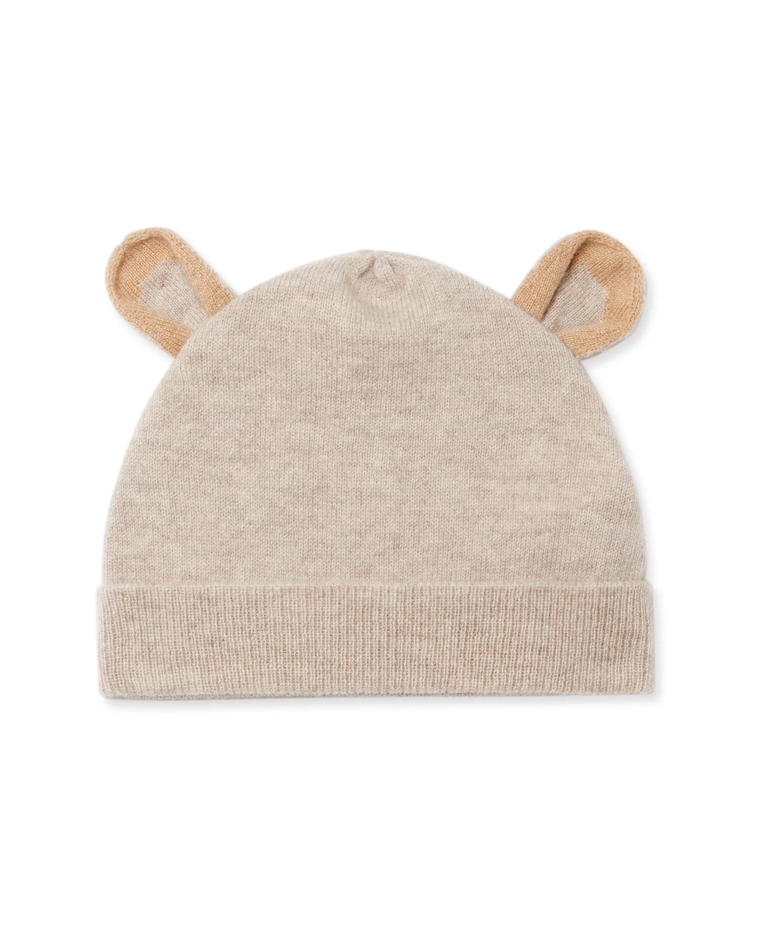 Bear Cashmere Hat Light Oatmeal Brown 3 Bear Cashmere Hat Light Oatmeal Brown