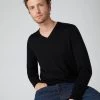 Men's Conduit Fine Gauge Cashmere Jumper Black