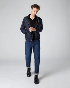 Men's Conduit Fine Gauge Cashmere Jumper Black 9 Men's Conduit Fine Gauge Cashmere Jumper Black -Cozy Fashion Shop AW22 NPG000130R BLK 3