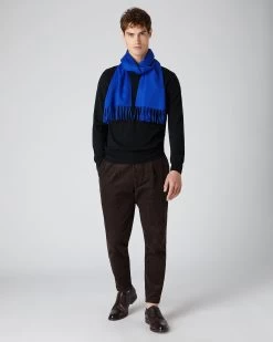 Men's Oxford Round Neck Cashmere Jumper Black 10 Men's Oxford Round Neck Cashmere Jumper Black -Cozy Fashion Shop AW22 NPG000132R B50 3