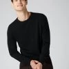 Men's Oxford Round Neck Cashmere Jumper Black -Cozy Fashion Shop AW22 NPG000132R B50 5