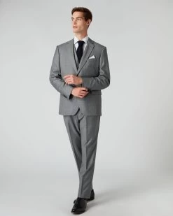 007 Woven 3 Piece Suit Grey -Cozy Fashion Shop AW22 NPG107996JB GRY 3