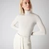 Women's Margot Superfine Cashmere Roll Neck Jumper New Ivory White -Cozy Fashion Shop AW22 NPW000866R NIV 1