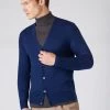 Men's Curzon Fine Gauge Cashmere Cardigan French Blue