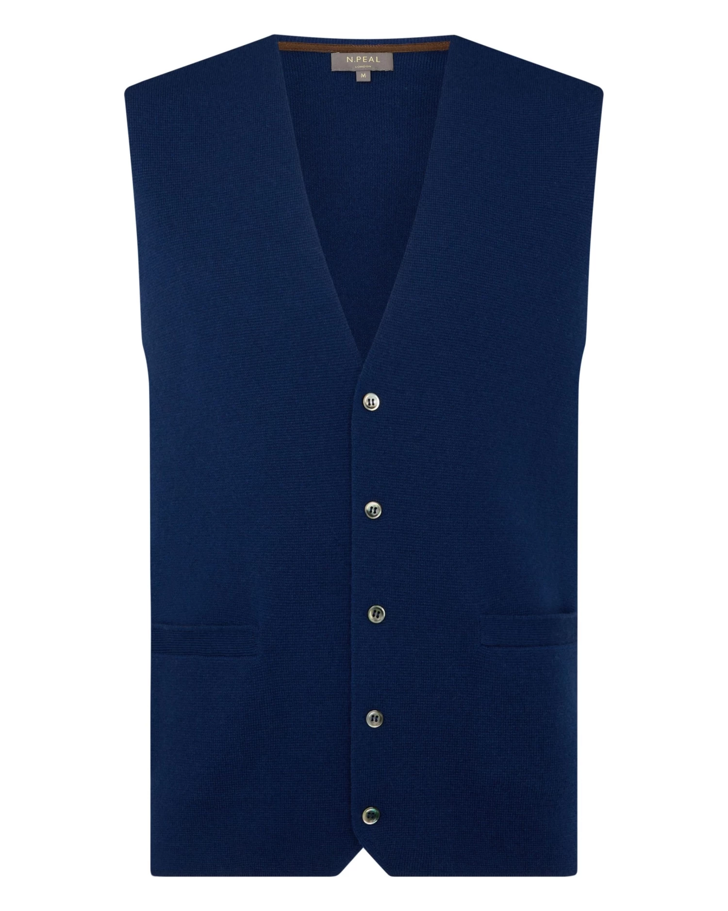 Men's Chelsea Cashmere Waistcoat French Blue 4 Men's Chelsea Cashmere Waistcoat French Blue - Image 2