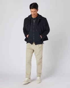 Men's Ladbroke Cashmere Hoodie Navy Blue -Cozy Fashion Shop AW23 NPG000303B N62 3