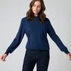 Women's Covent Fine Gauge Cashmere Round Neck Jumper French Blue