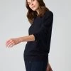 Women's Covent Fine Gauge Cashmere Round Neck Jumper Navy Blue