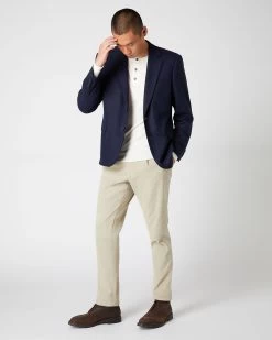 007 Round Neck Cotton Cashmere Henley New Ivory White -Cozy Fashion Shop AW23 NPG000538JB NIV 3