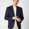 Men's Knitted Cashmere Blazer Navy Blue
