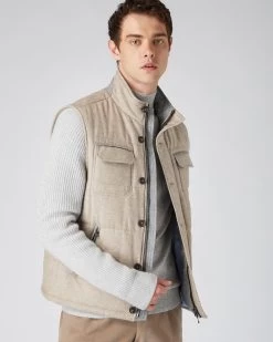 Men's Rib Sleeve Woven Jacket Light Brown -Cozy Fashion Shop AW23 NPG108968 L23 5 94241662 d97a 4c3f ae40 0175a0a1a886