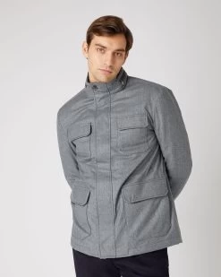 Men's Utility Jacket Flannel Grey -Cozy Fashion Shop AW23 NPG108971 FLA 1 faac9fcb 6896 433c aba4 5e8ab58a201d