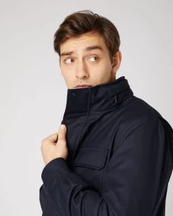 Men's Utility Jacket Navy Blue -Cozy Fashion Shop AW23 NPG108971 NVY 5
