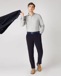 Men's Cashmere Touch Shirt Grey -Cozy Fashion Shop AW23 NPG109277 GRY 3