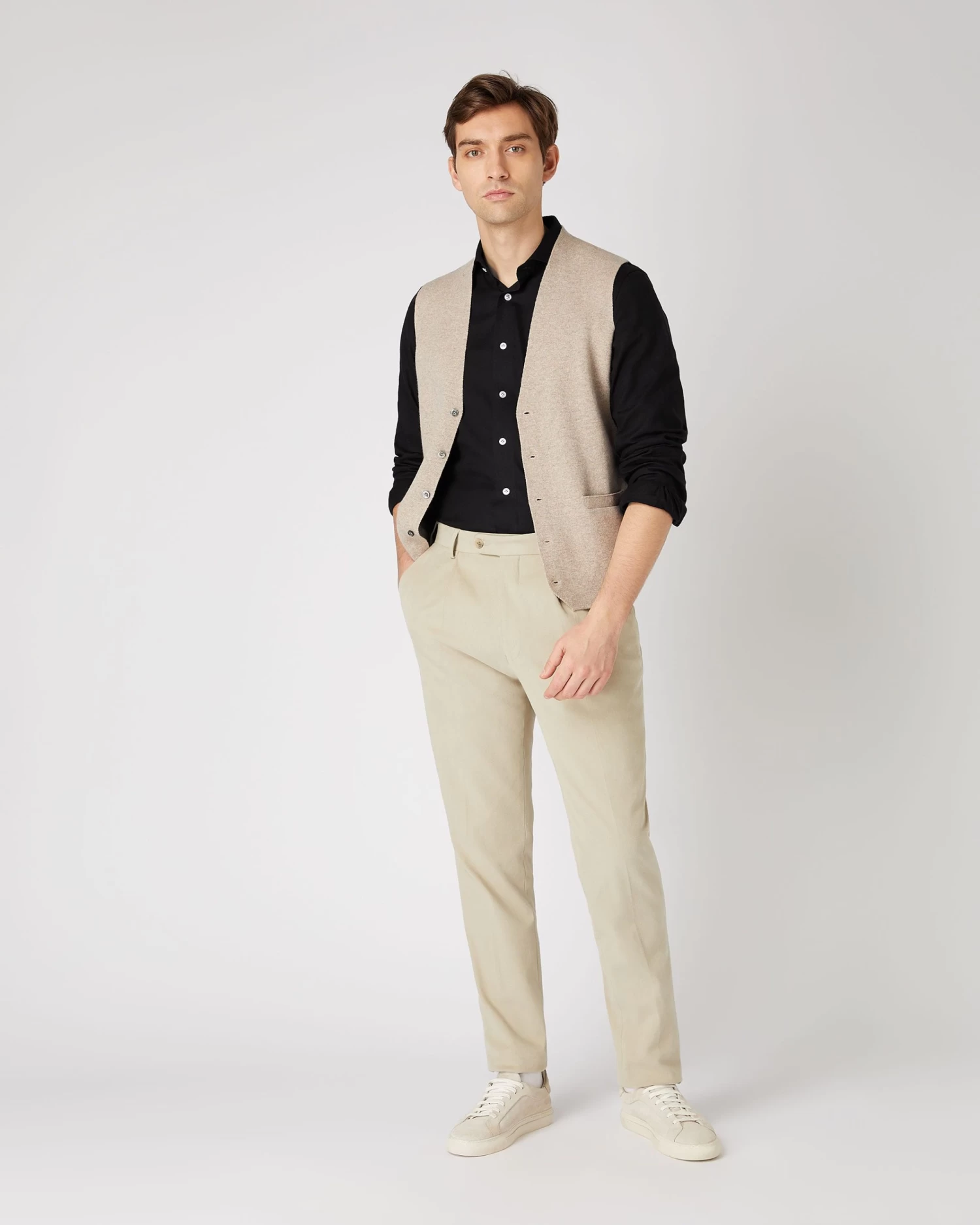 Men's Cashmere Touch Shirt Navy Blue 5 Men's Cashmere Touch Shirt Navy Blue - Image 3