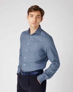 Men's Cashmere Touch Shirt Sky Blue