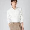 Men's Cashmere Touch Shirt White -Cozy Fashion Shop AW23 NPG109277 WHT 1