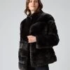 Women's Zoe Fur Jacket Dark Grey -Cozy Fashion Shop AW23 NPW001575 DKG 1
