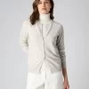 Women's Olivia Round Neck Cashmere Cardigan Pebble Grey 2 Women's Olivia Round Neck Cashmere Cardigan Pebble Grey -Cozy Fashion Shop AW23 NPW001802B PBG 1