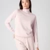 Women's Luna Roll Neck Cashmere Jumper Quartz Pink -Cozy Fashion Shop AW23 NPW001867 QZP 1