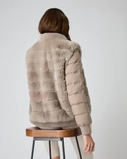 Women's Eva Detachable Sleeve Gilet Mid Grey -Cozy Fashion Shop AW23 NPW002244B MGY 4