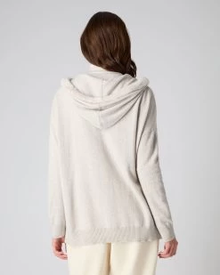 Women's Alicia Fur Trim Hoodie Pebble Grey 10 Women's Alicia Fur Trim Hoodie Pebble Grey -Cozy Fashion Shop AW23 NPW107575 PSG 4