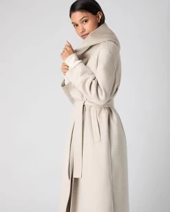 Women's Cashmere Robe Coat Cream -Cozy Fashion Shop AW23 NPW109145 CRE 5