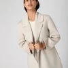 Women's Notch Lapel Cashmere Coat Cream -Cozy Fashion Shop AW23 NPW109146 CRE 1 0813b9d6 dd01 495c 9e9d 4e408b11e8b2