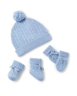 Cashmere Cable Hat Cornflower Blue -Cozy Fashion Shop BUNDLE 1 CORNFLOWER dde73ae8 559b 41de a41d f806d859de42