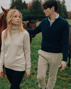 The Jockey Club Men's Half Zip Cashmere Jumper Navy Blue -Cozy Fashion Shop NPeal SS24 4 270 R 2f6338de 06c2 4301 8037 5fb9e1a087aa