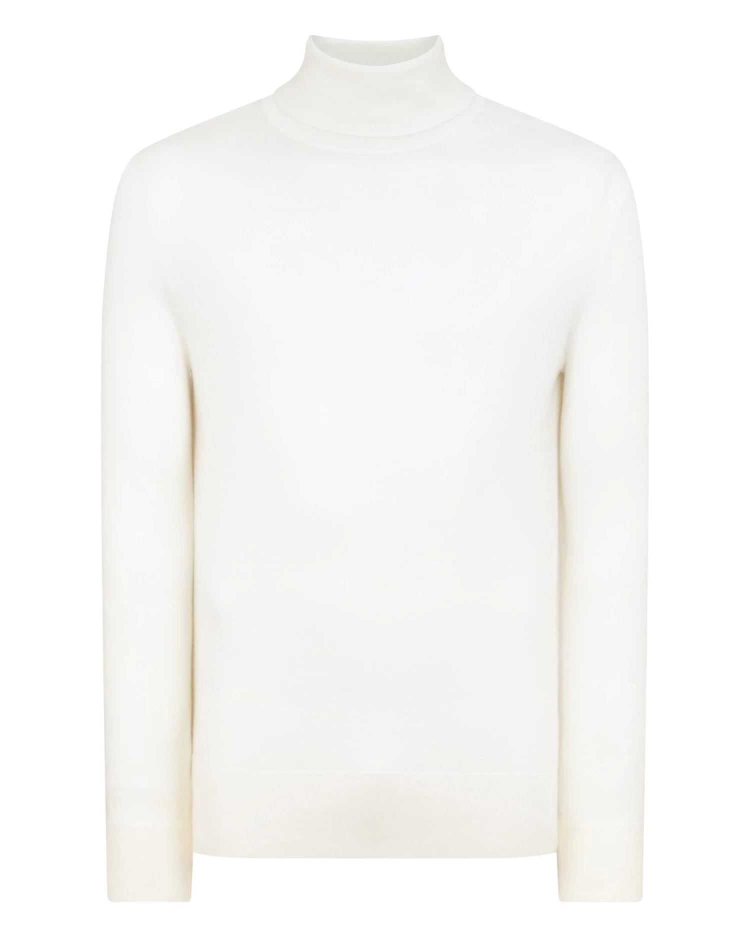 Men's Pimlico Fine Gauge Cashmere Roll Neck Jumper New Ivory White 4 Men's Pimlico Fine Gauge Cashmere Roll Neck Jumper New Ivory White - Image 2