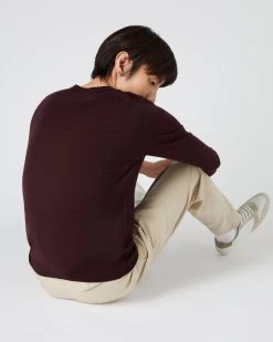 Men's Conduit Fine Gauge Cashmere V Neck Jumper Clove Brown -Cozy Fashion Shop SS24 NPG000130R CLO 4