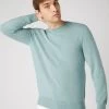 Men's Oxford Round Neck Cashmere Jumper Oasis Green