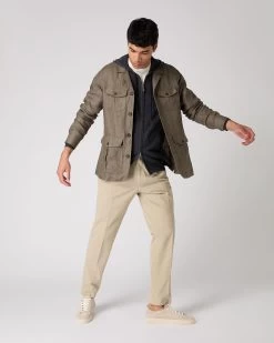 Men's Ladbroke Cashmere Hoodie Dark Charcoal Grey -Cozy Fashion Shop SS24 NPG000303B DKC 3