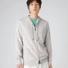 Men's Ladbroke Cashmere Hoodie Pebble Grey -Cozy Fashion Shop SS24 NPG000303B P46 1