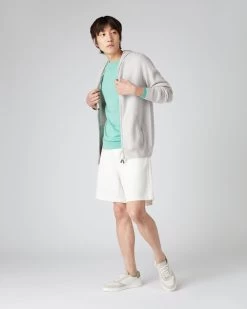 Men's Ladbroke Cashmere Hoodie Pebble Grey -Cozy Fashion Shop SS24 NPG000303B P46 3