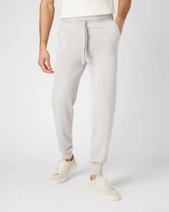 Men's Brompton Cashmere Jogger Pebble Grey -Cozy Fashion Shop SS24 NPG000446 P46 1