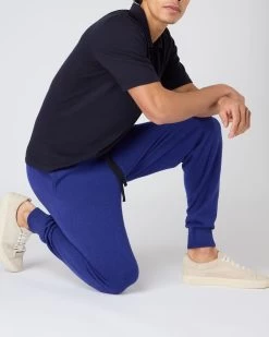 Men's Brompton Cashmere Jogger Sapphire Blue -Cozy Fashion Shop SS24 NPG000446 S62 1