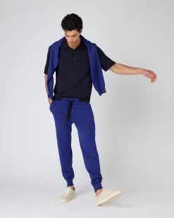 Men's Brompton Cashmere Jogger Sapphire Blue