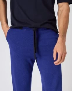 Men's Brompton Cashmere Jogger Sapphire Blue -Cozy Fashion Shop SS24 NPG000446 S62 5