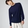 Men's Covent Fine Gauge Cashmere Round Neck Jumper Prussian Blue -Cozy Fashion Shop SS24 NPG000476 P08 1